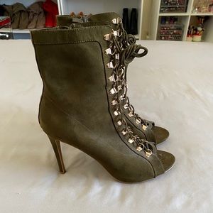 Army green booties